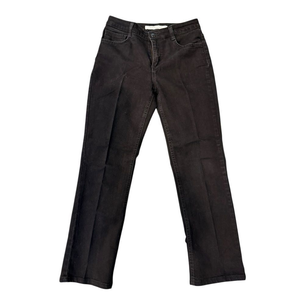 Jones New York Women's Black Straight Leg Jeans